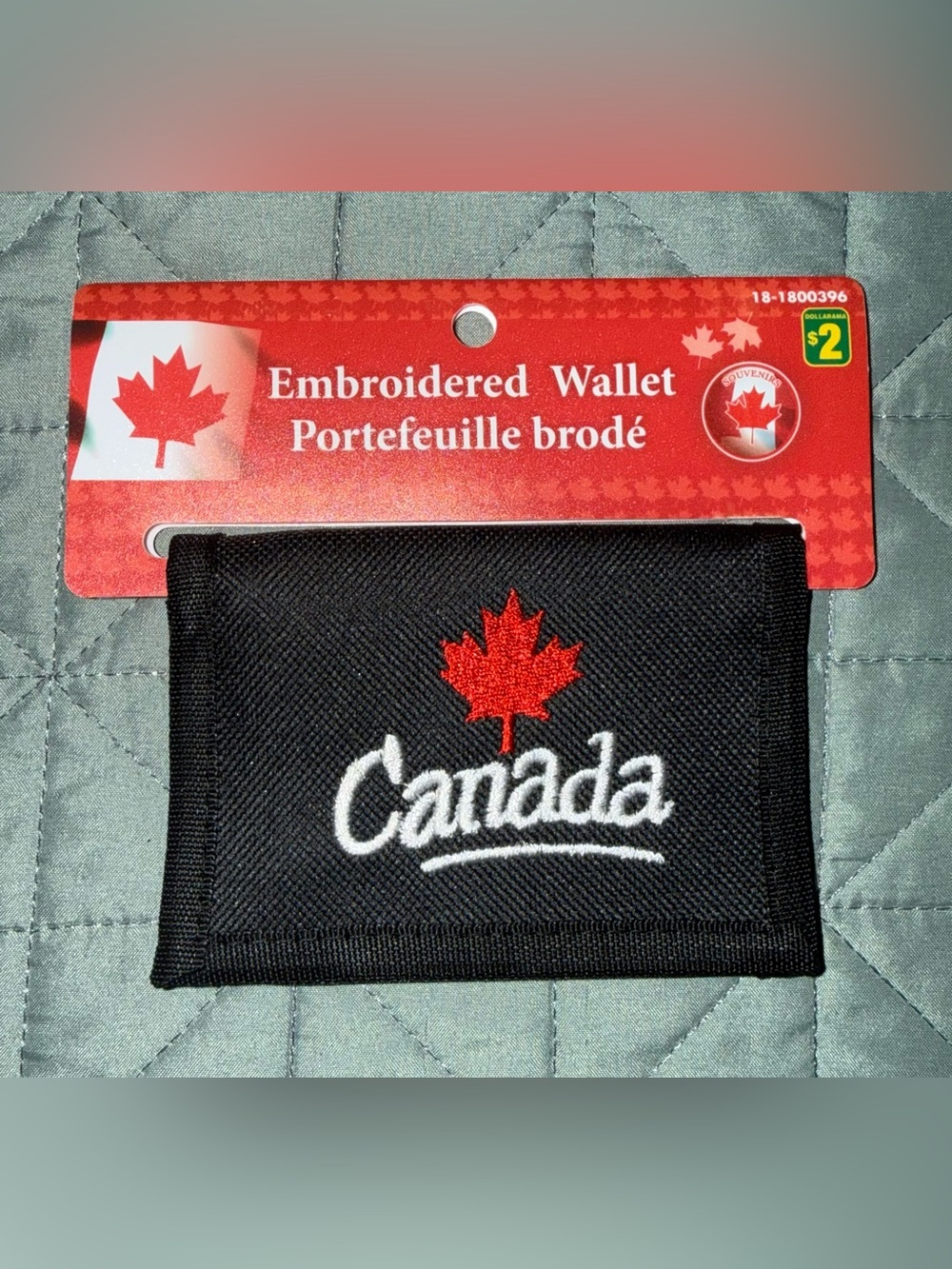 NWT Embroidered Canada Wallet.
